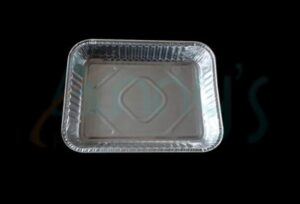 Disposable Aluminum Foil Two Compartment Hot Dog Tray #215