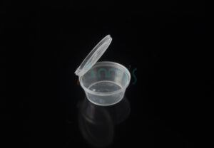 ACE Polypropylene 25ml Hinged Dip Container, For Sauce