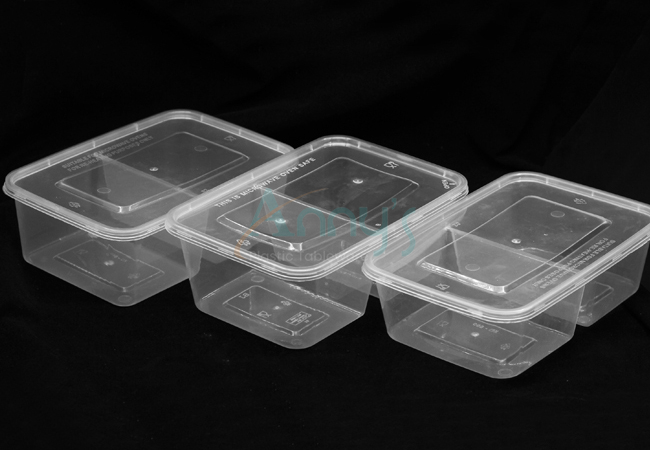 Chinese Takeout Boxes - Clear Plastic